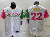San Diego Padres #22 Juan Soto White 2022 City Connect Flexbase Stitched Jersey,baseball caps,new era cap wholesale,wholesale hats